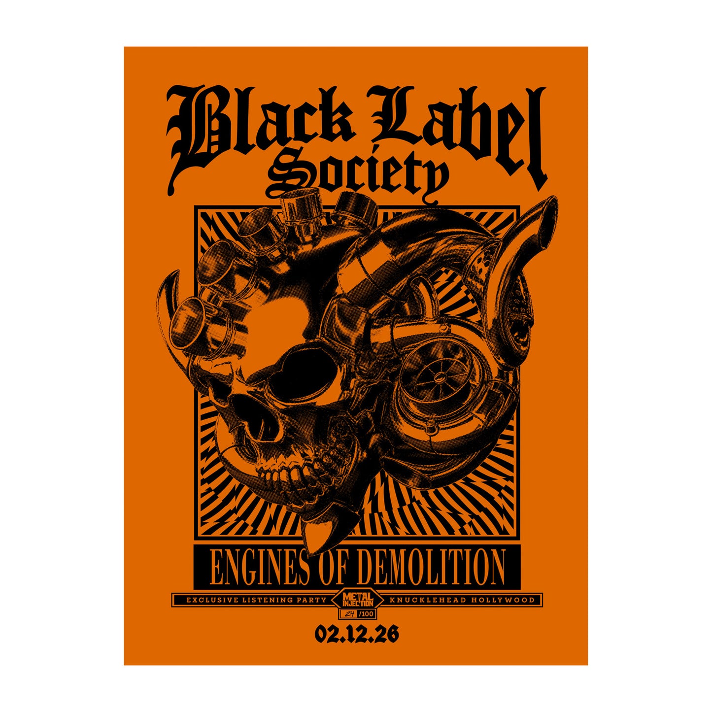 Black Label Society "Listening Party (Hand Numbered)" Poster